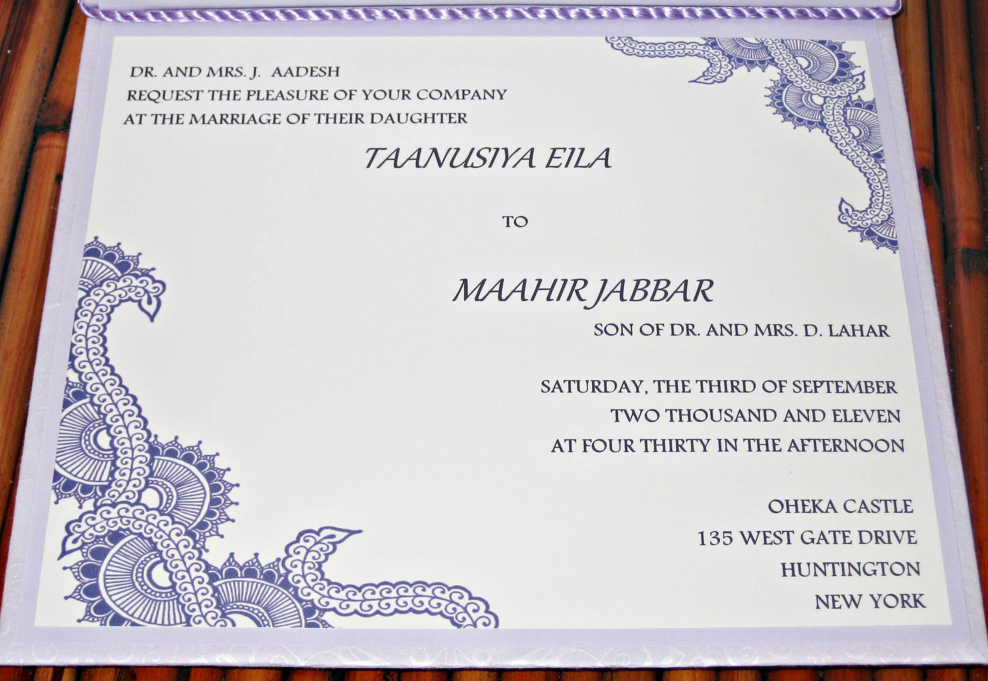 Muslim Wedding Invitations Muslim Wedding Invitation Templates Lovely 