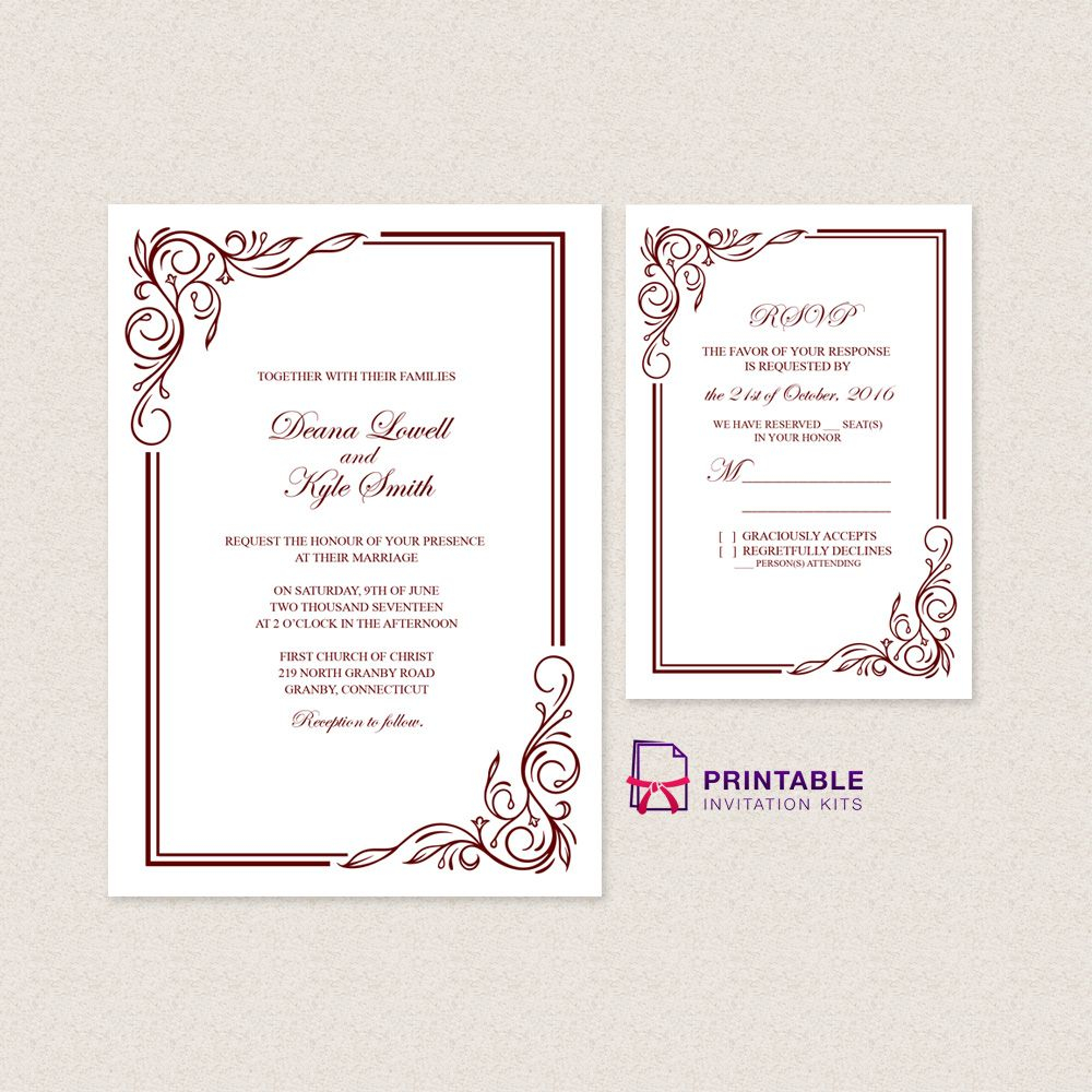Wedding Invitation Maker Wedding Invitation Templates Free Pdfs With