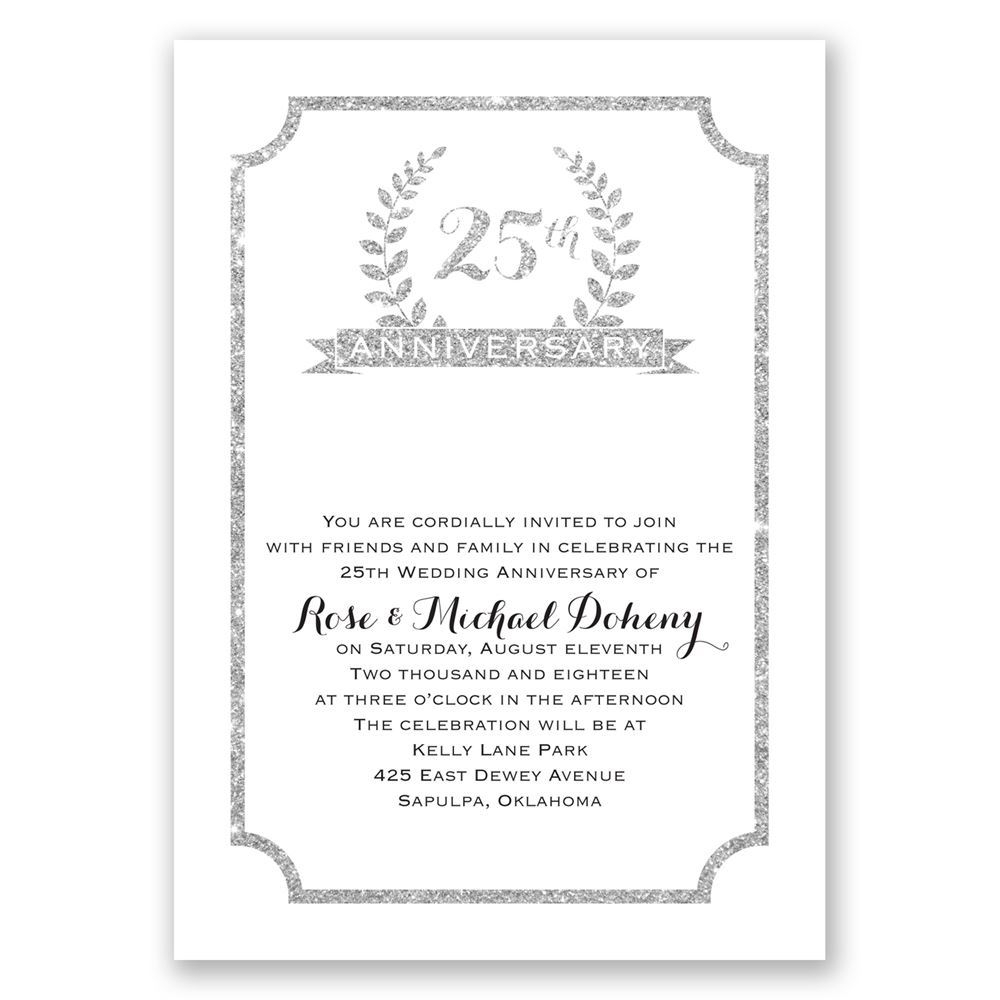 27+ Excellent Image of 25Th Wedding Anniversary Invitations ...