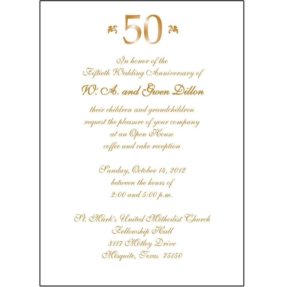 30+ Beautiful Picture of 50Th Wedding Anniversary Invitation Wording ...