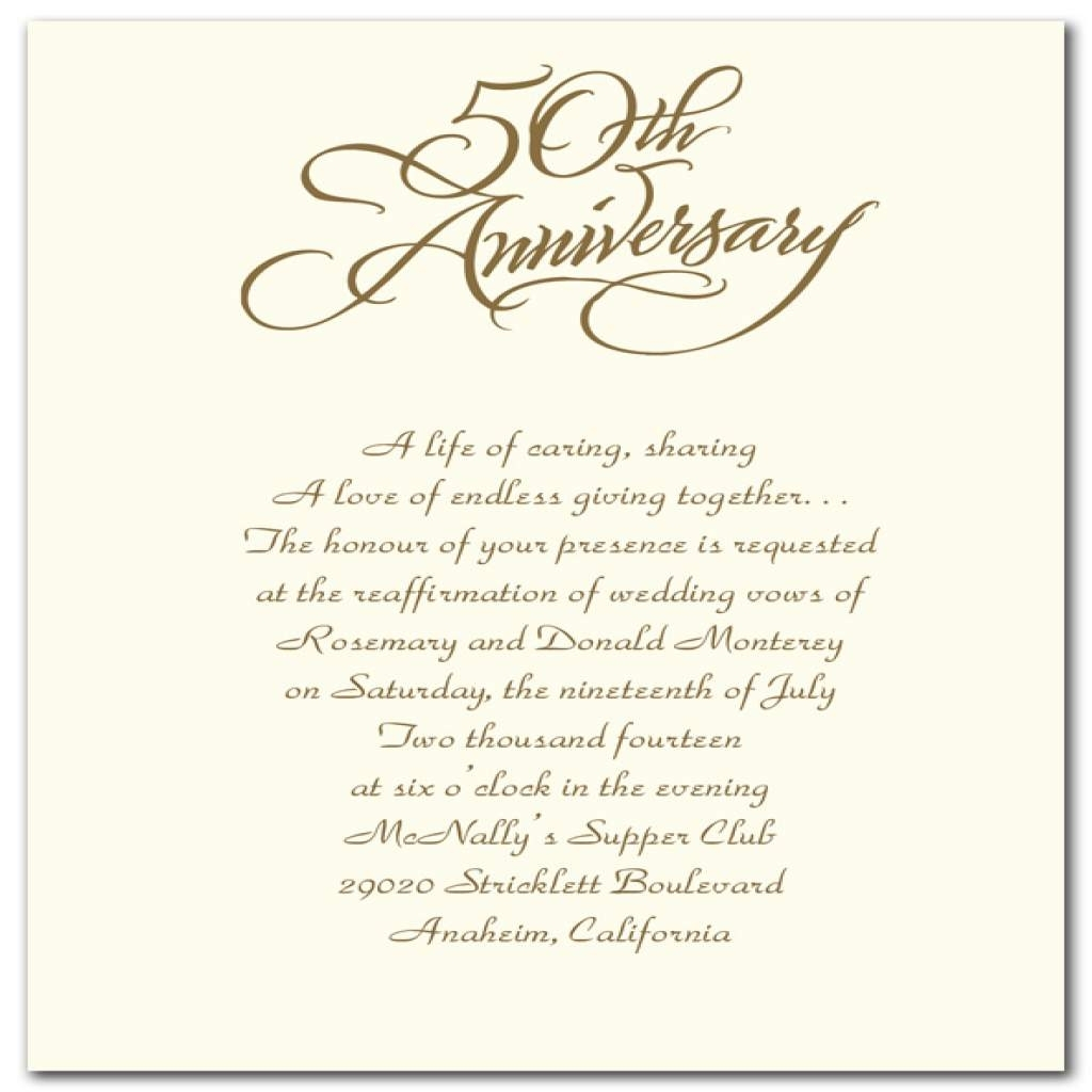 30+ Beautiful Picture of 50Th Wedding Anniversary Invitation Wording ...