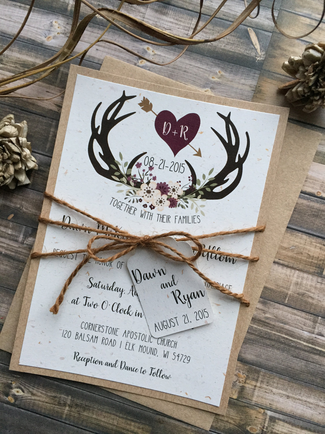 antler wedding invitations        
        <figure class=