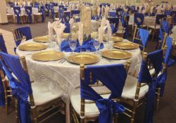 Blue And Gold Wedding Decorations Blue Gold Wedding Theme Blue And Gold Wedding Decorations