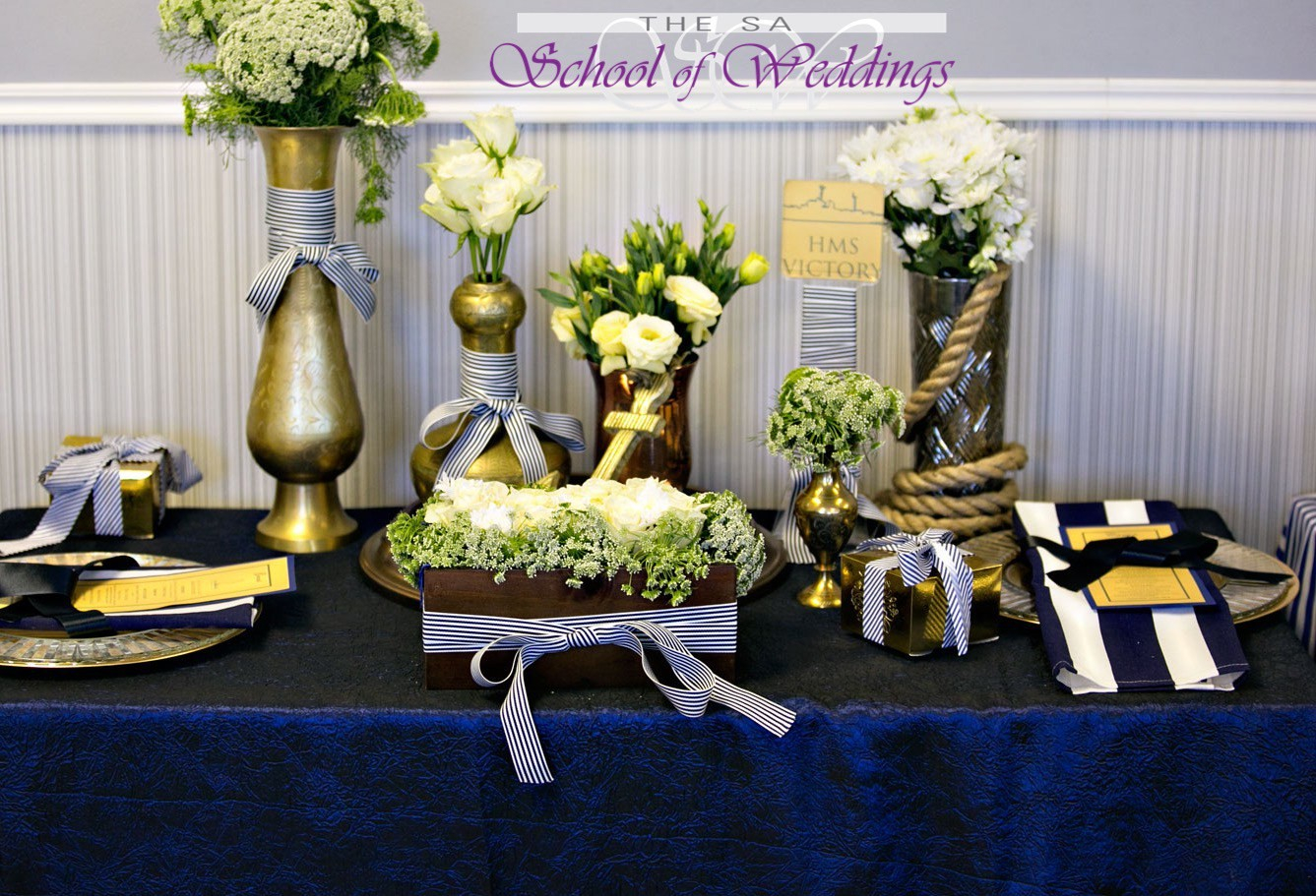 Blue And Gold Wedding Decorations Blue Gold Wedding Within Wedding