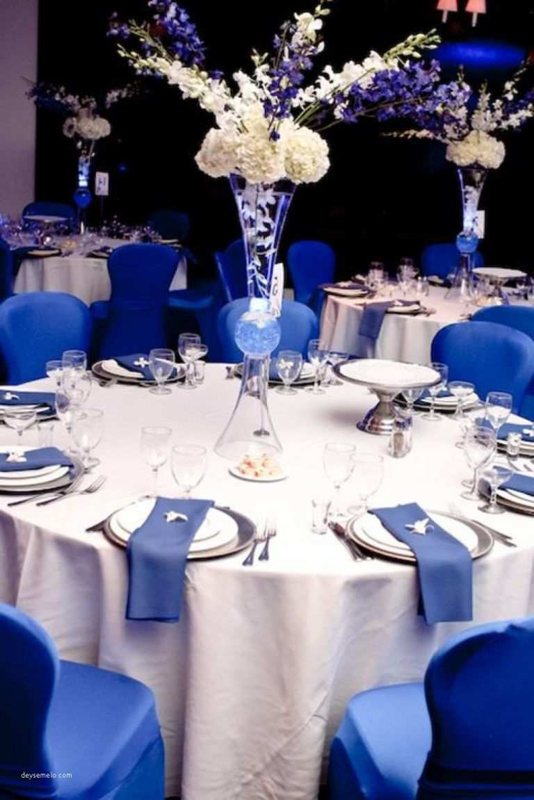 25+ Inspiration Photo of Blue And White Wedding Decor Ideas