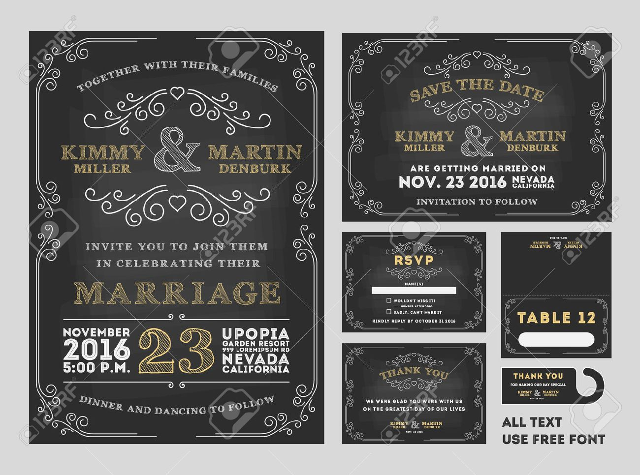 25+ Marvelous Picture of Chalkboard Wedding Invitations - denchaihosp.com