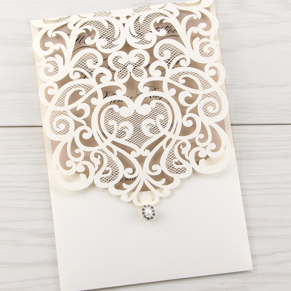 32+ Excellent Picture of Cheap Laser Cut Wedding Invitations