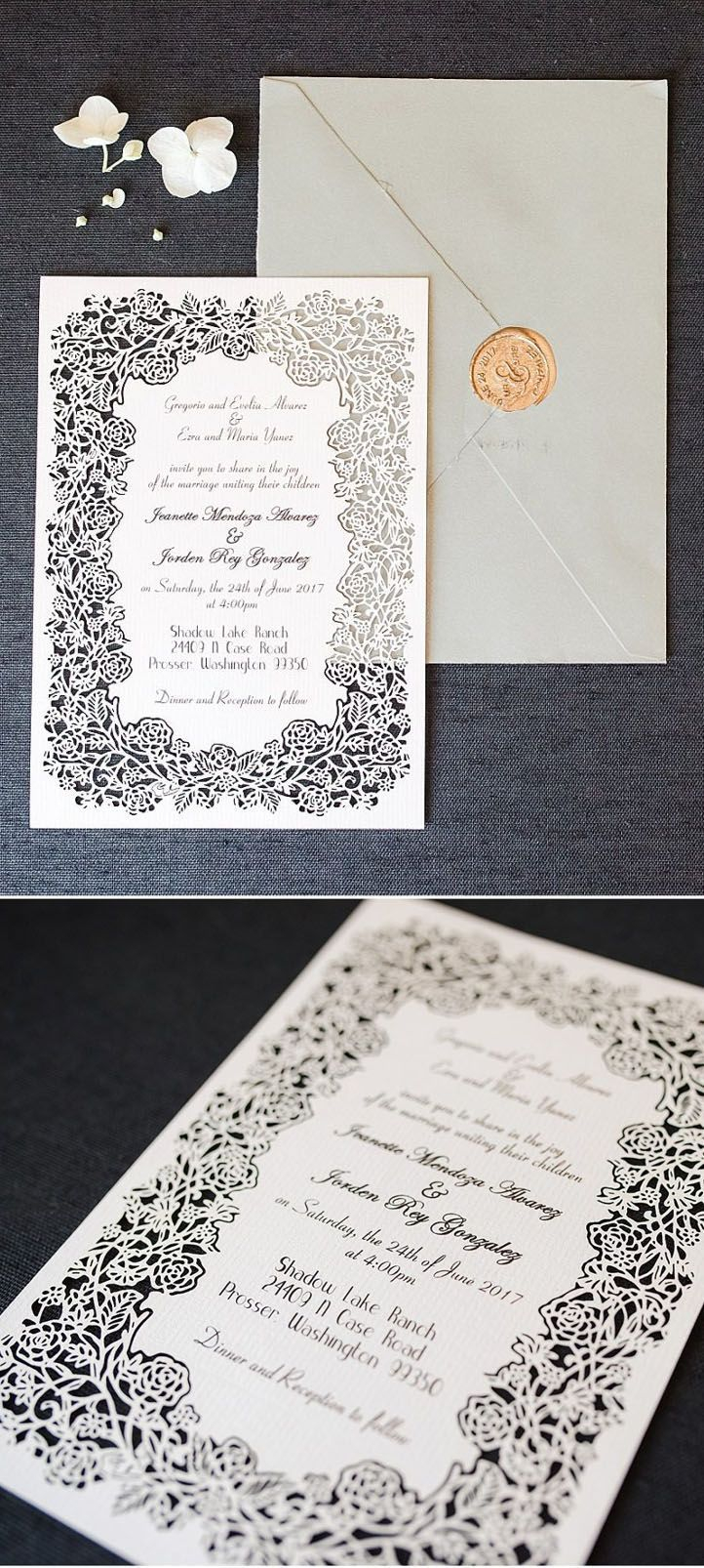 32+ Excellent Picture of Cheap Laser Cut Wedding Invitations