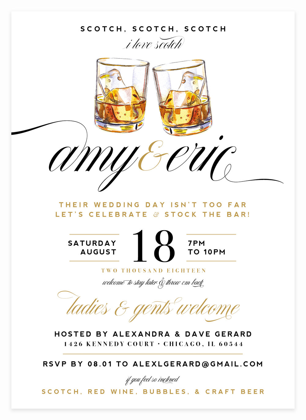 Coed Wedding Shower Invitations Kitty Meow Boutique