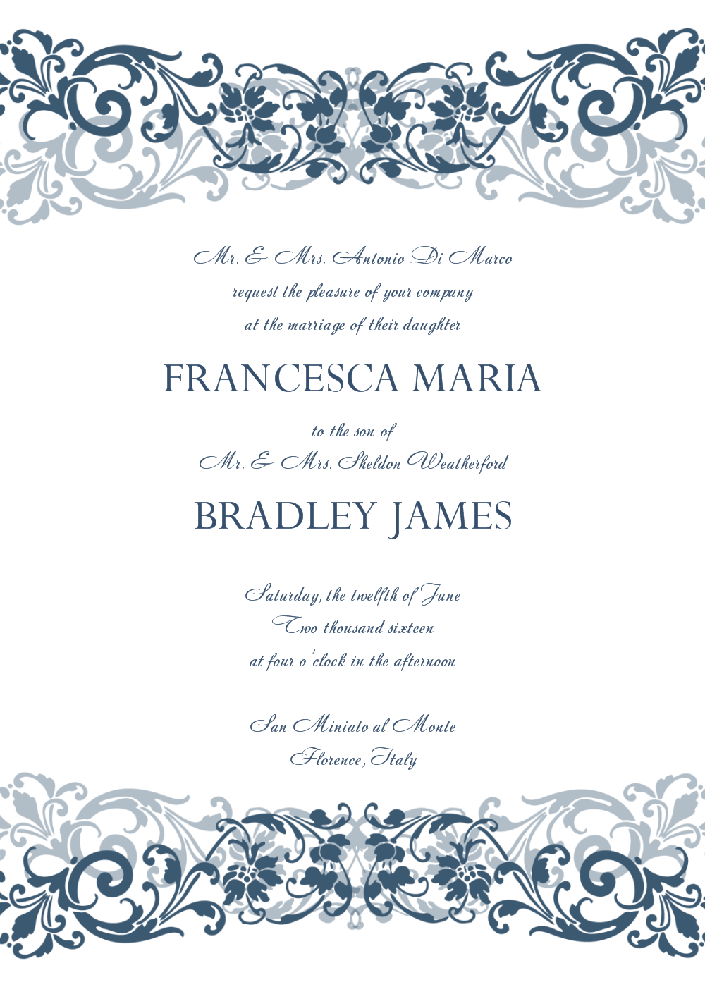 Free Wedding Invitation Template 30 Free Wedding Invitations Templates 21st Bridal World