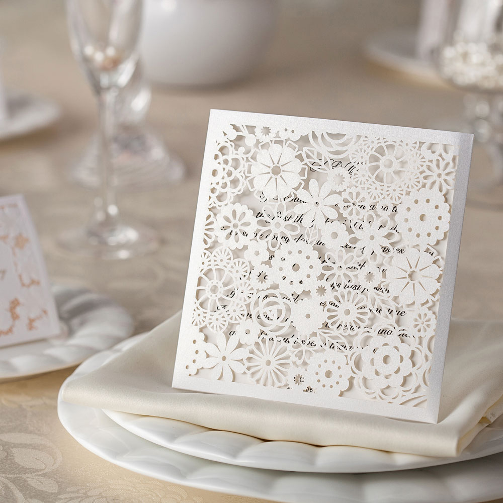 24+ Inspiration Image of Laser Cut Wedding Invitations Cheap