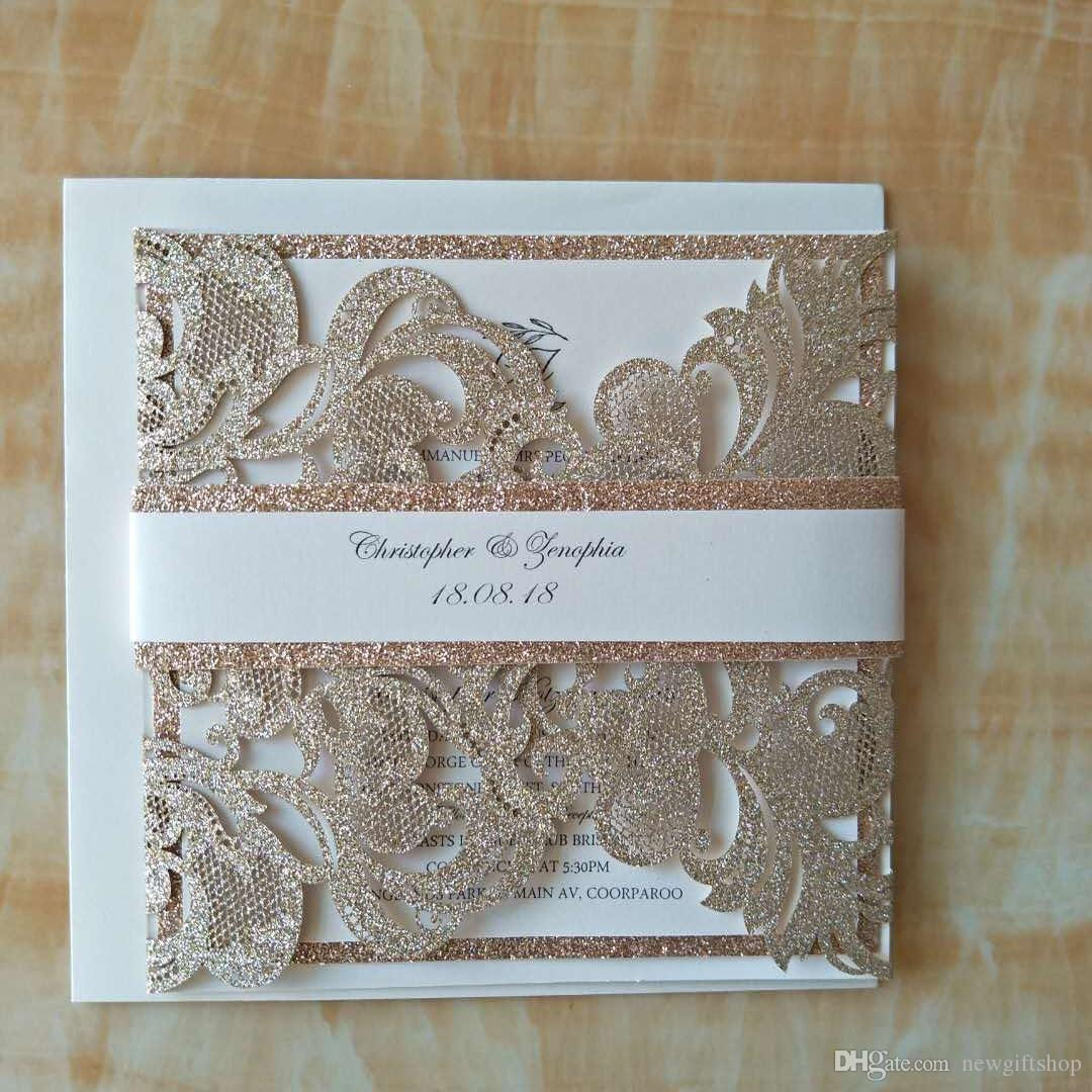 24+ Inspiration Image of Laser Cut Wedding Invitations Cheap