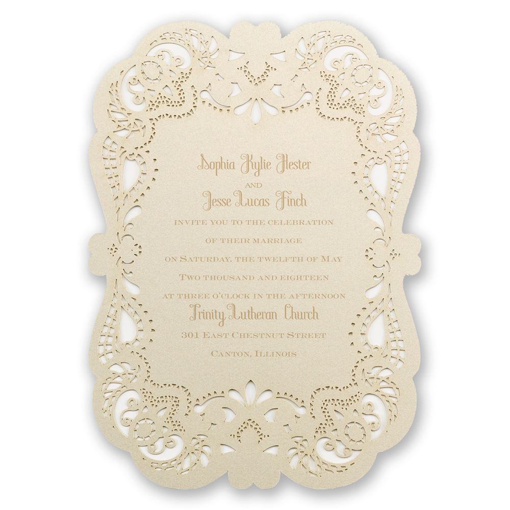 24+ Inspiration Image of Laser Cut Wedding Invitations Cheap