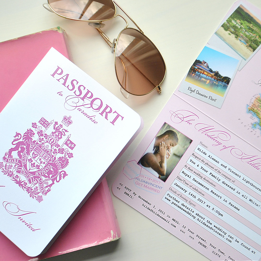 25+ Elegant Image of Passport Wedding Invitations - denchaihosp.com