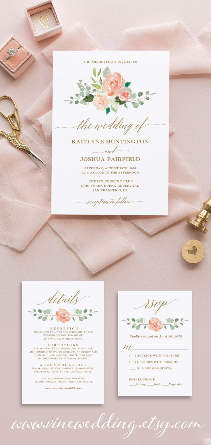 24+ Inspiration Picture of Peach Invitations Wedding - denchaihosp.com