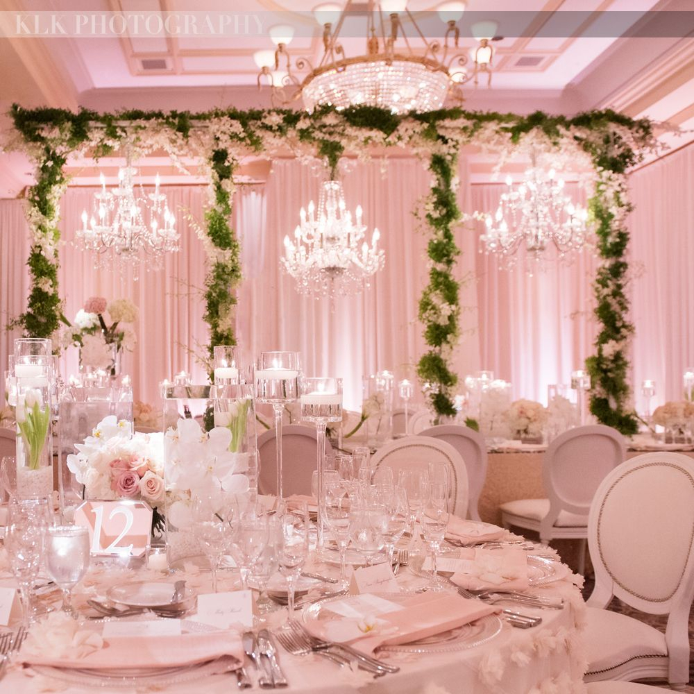 light pink wedding decorations