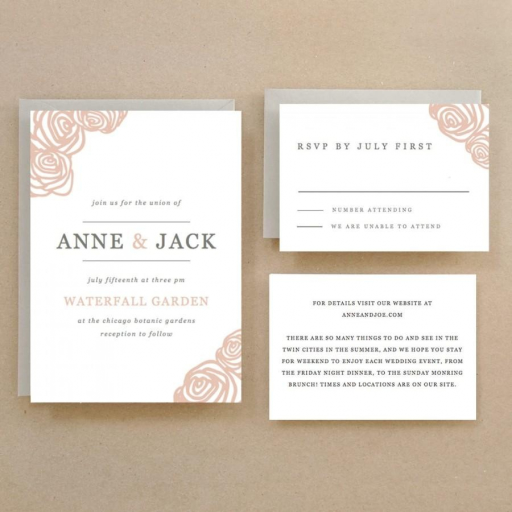 32+ Amazing Photo of Print At Home Wedding Invitations