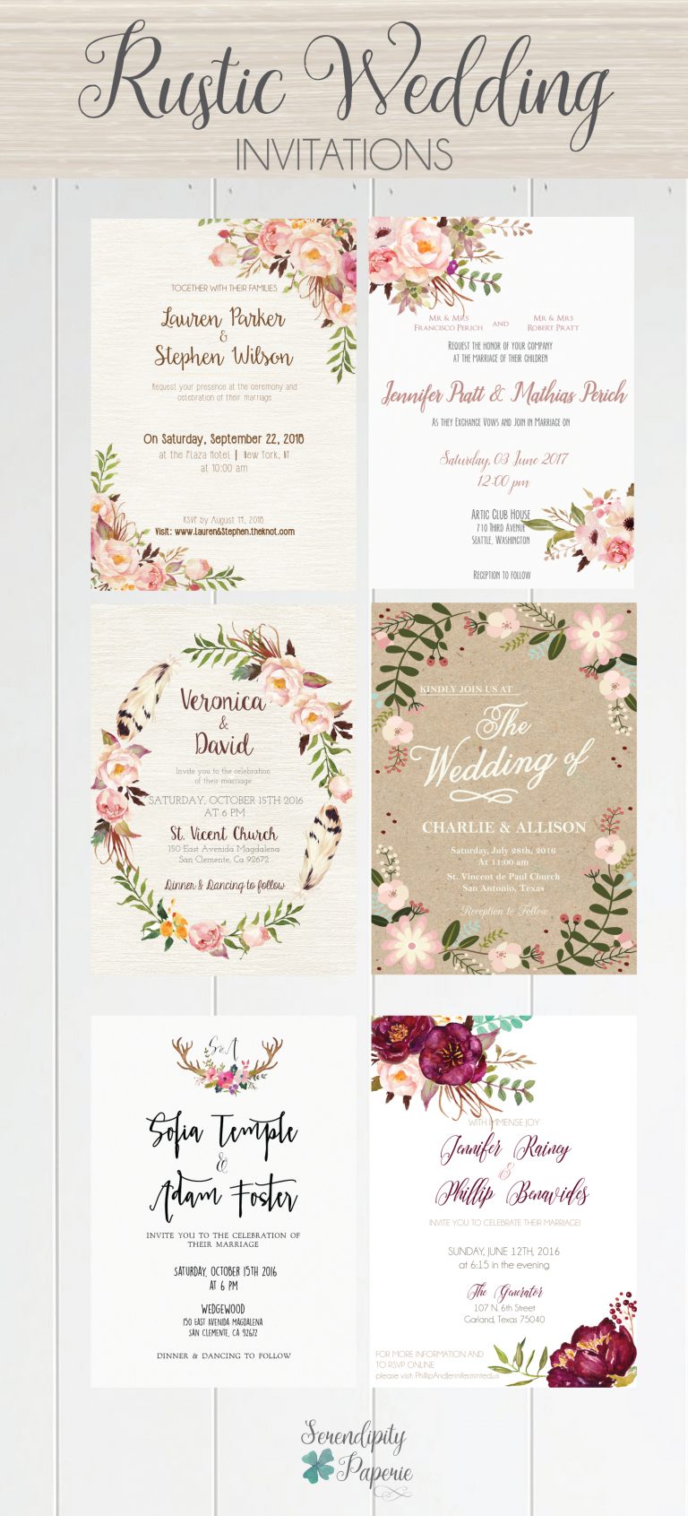 Printable Wedding Invitation A Beautiful Selection Of Printable Wedding ...