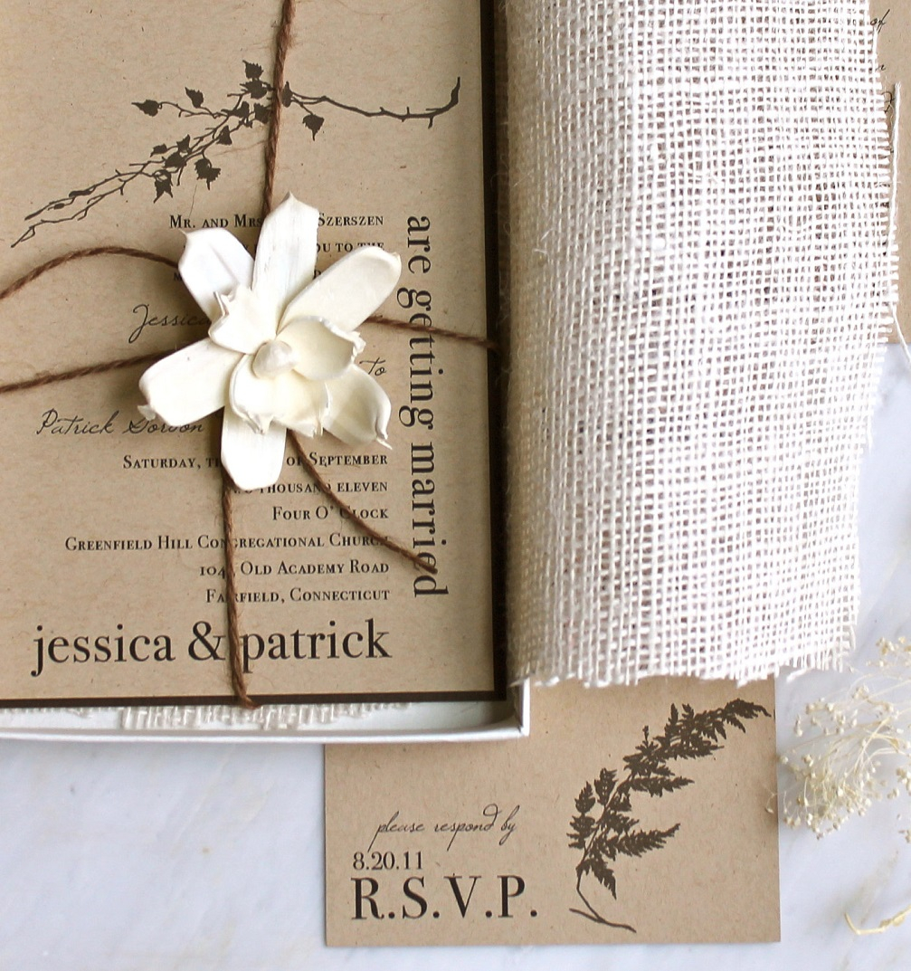 25+ Inspiration Image of Rustic Wedding Invitation Kits