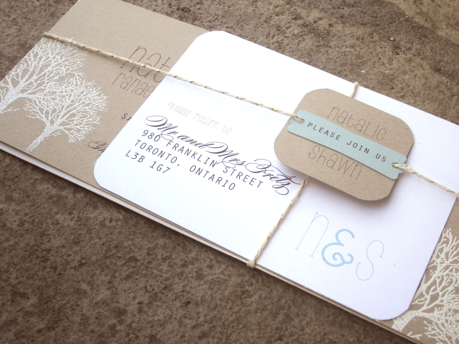 25+ Inspiration Image of Rustic Wedding Invitation Kits