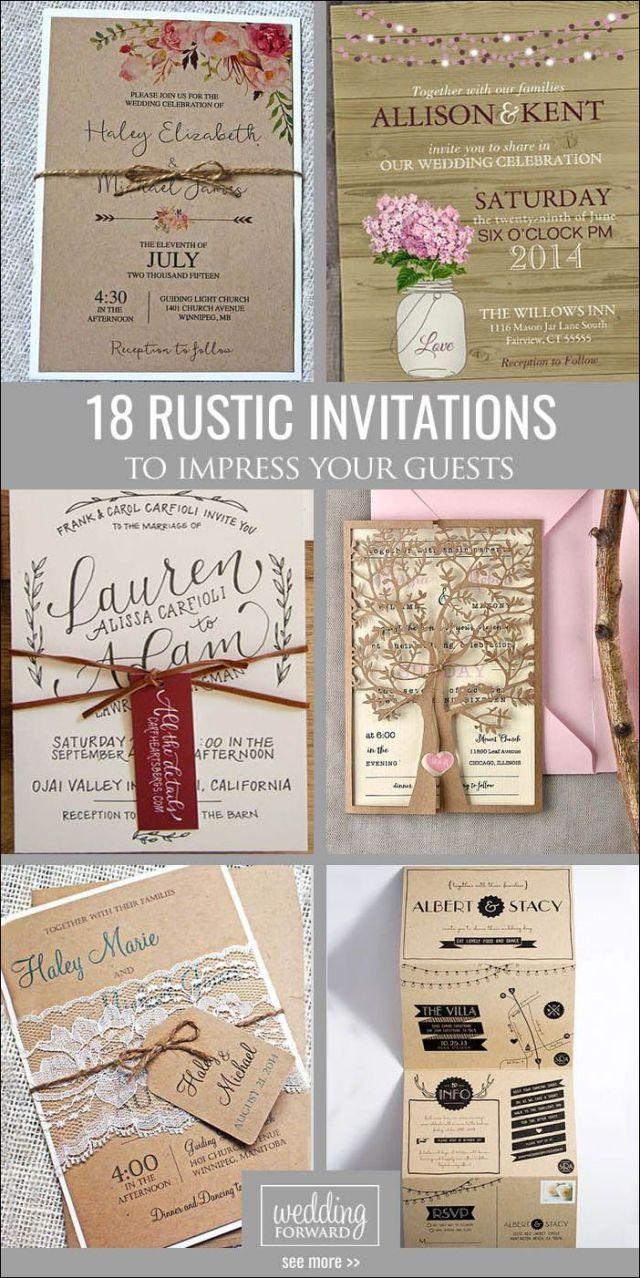 25+ Great Photo of Rustic Wedding Invitations Cheap