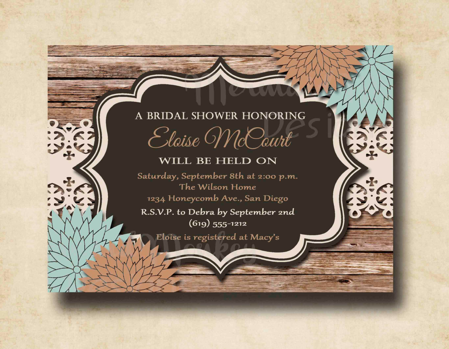 30+ Great Photo of Rustic Wedding Shower Invitations - denchaihosp.com
