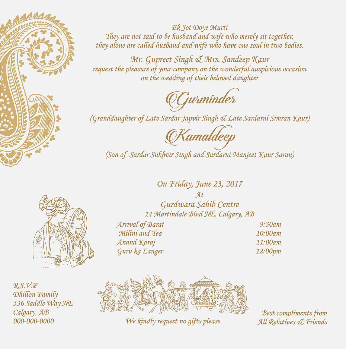 Sikh Wedding Invitations Wedding Invitation Wording For Sikh Wedding Ceremony Wedding