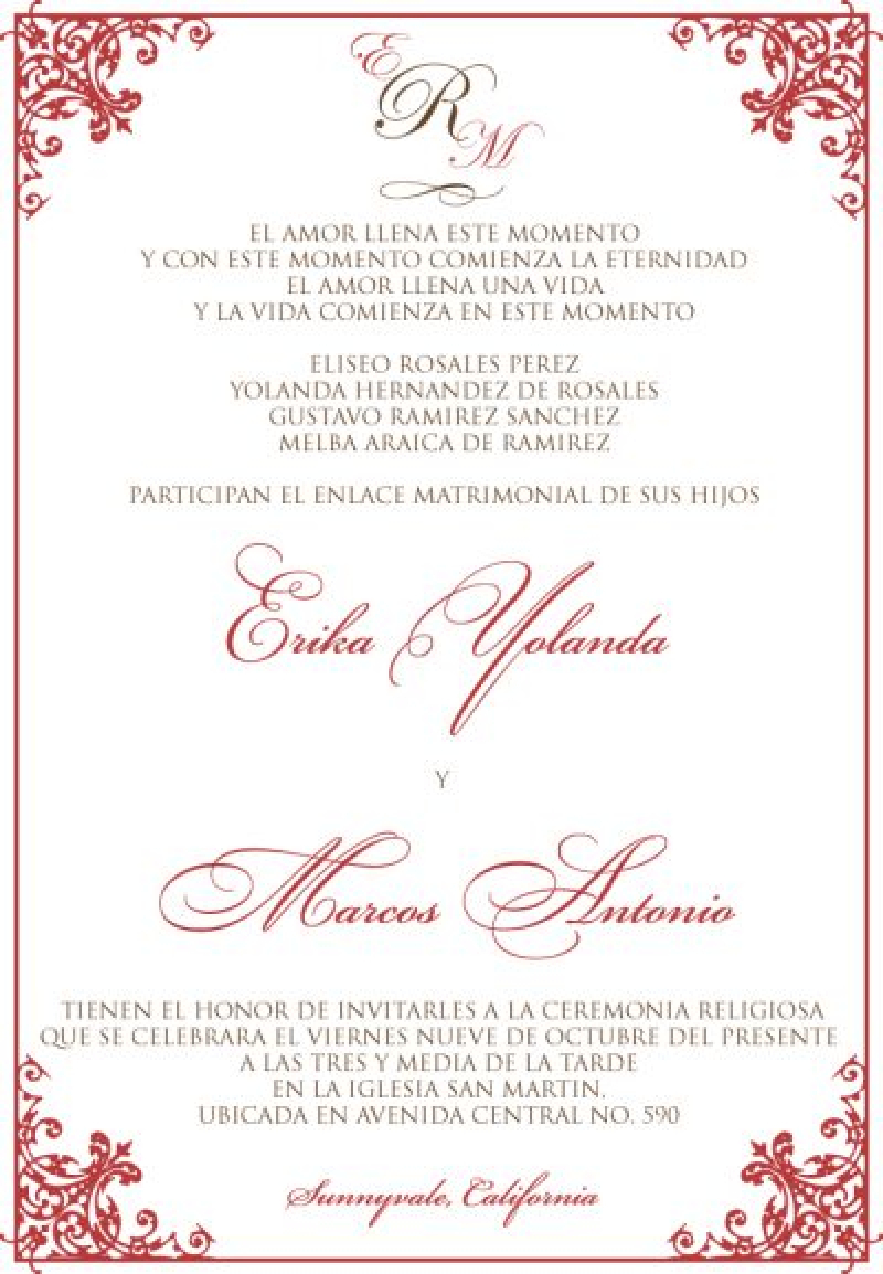 25+ Exclusive Photo of Spanish Wedding Invitations