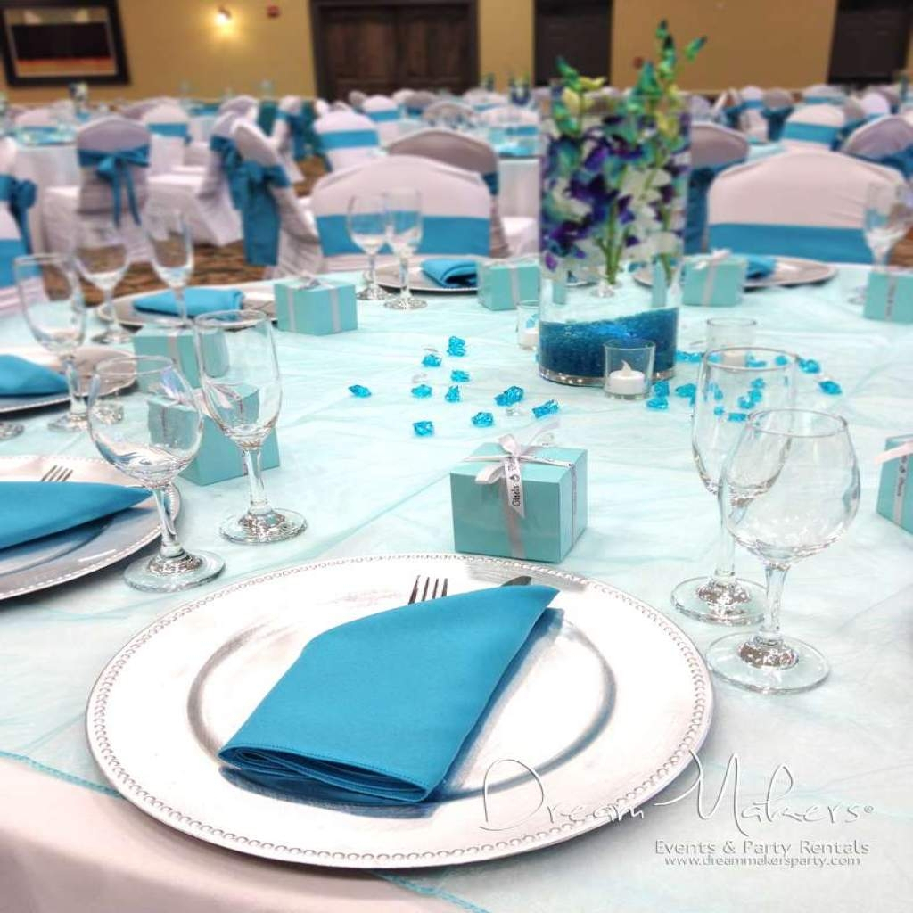 24+ Beautiful Picture of Turquoise And White Wedding Decorations ...