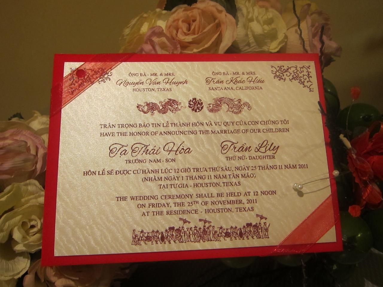 Vietnamese Wedding Invitations Vietnamese Invitation Wedding Pinterest Wedding Wedding