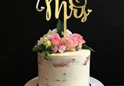 Wedding Cake Decorating Supplies 2019 Mirror Gold Mr Mrs Wedding Cake Topper Topper For Wedding