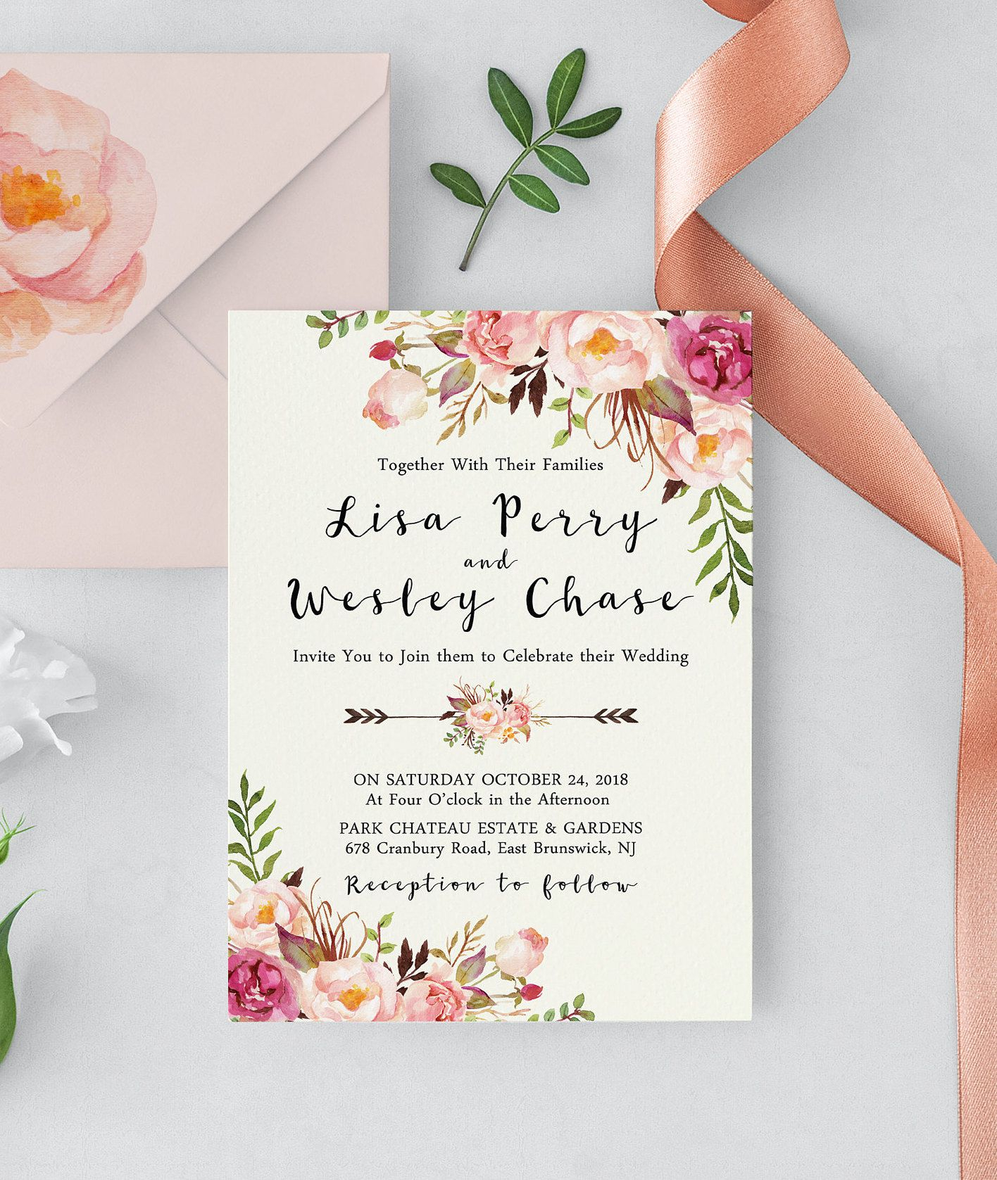 32+ Pretty Photo of Wedding Invitations Printable - denchaihosp.com