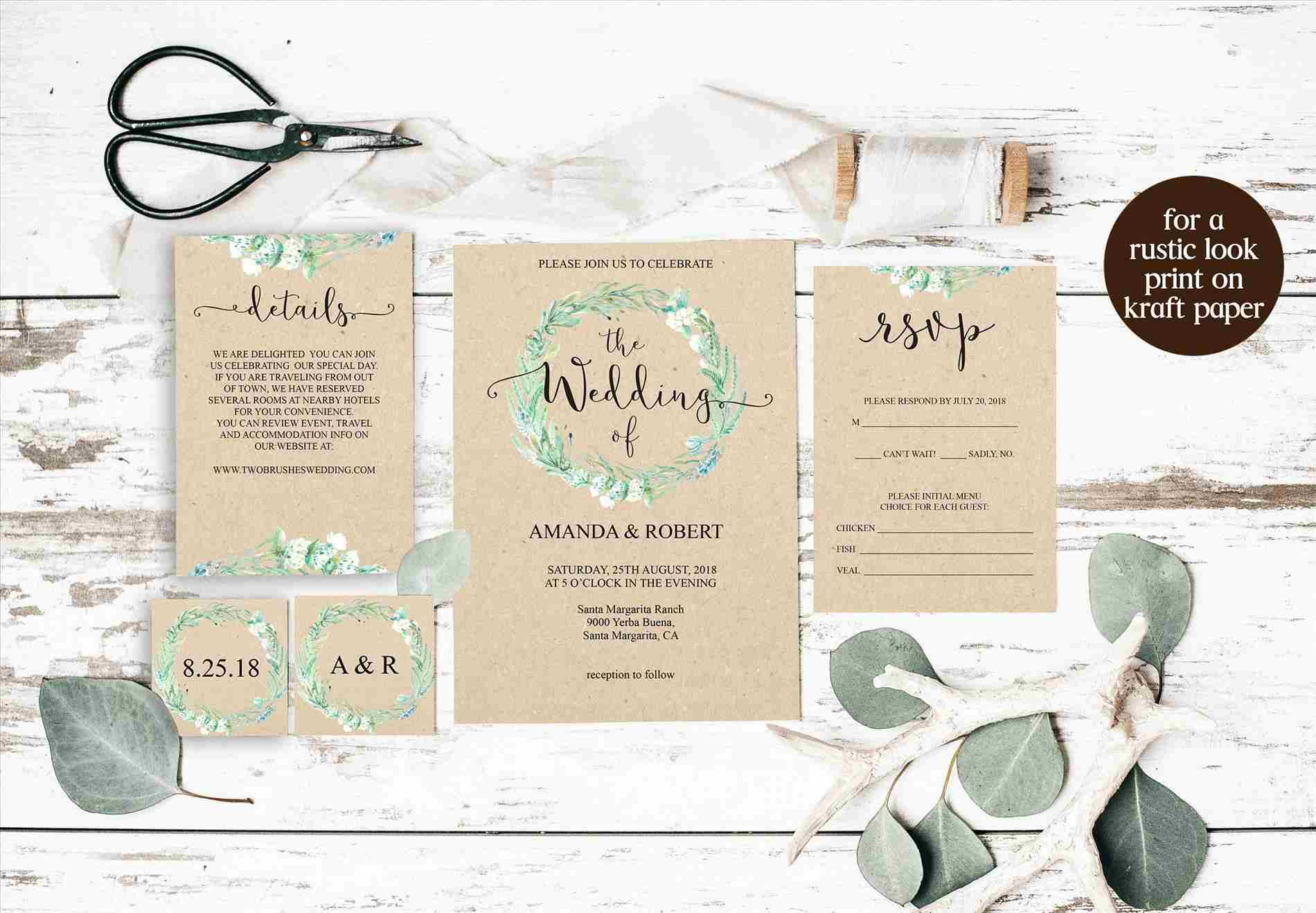 32+ Elegant Photo of Wedding Invitations Staples