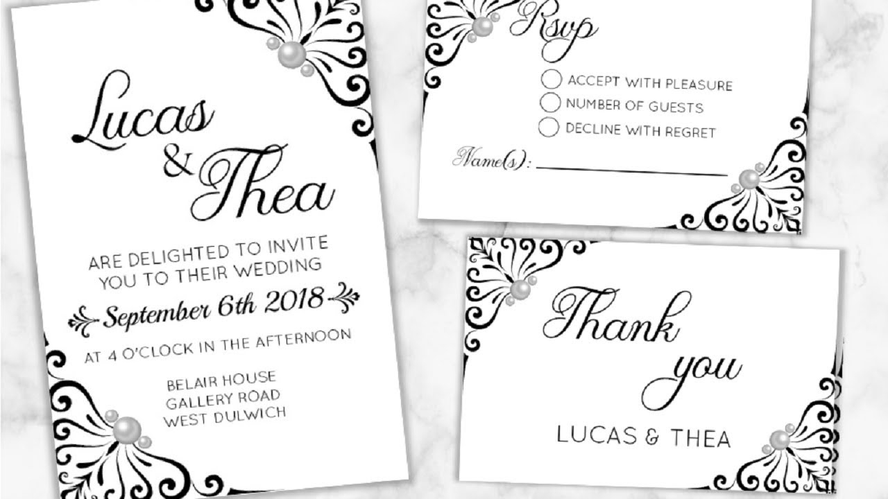 Wedding Invitations With Rsvp Diy Make Your Wedding Invitations Rsvp Thank You Cards I